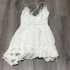 Chelsea & Violet White Lace Midi Dress